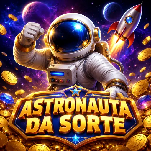 Astronauta Spaceman flutuando com multiplicador crescente